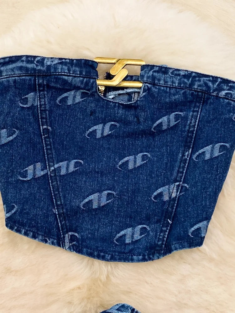 Halo Blue Jean Babe Set