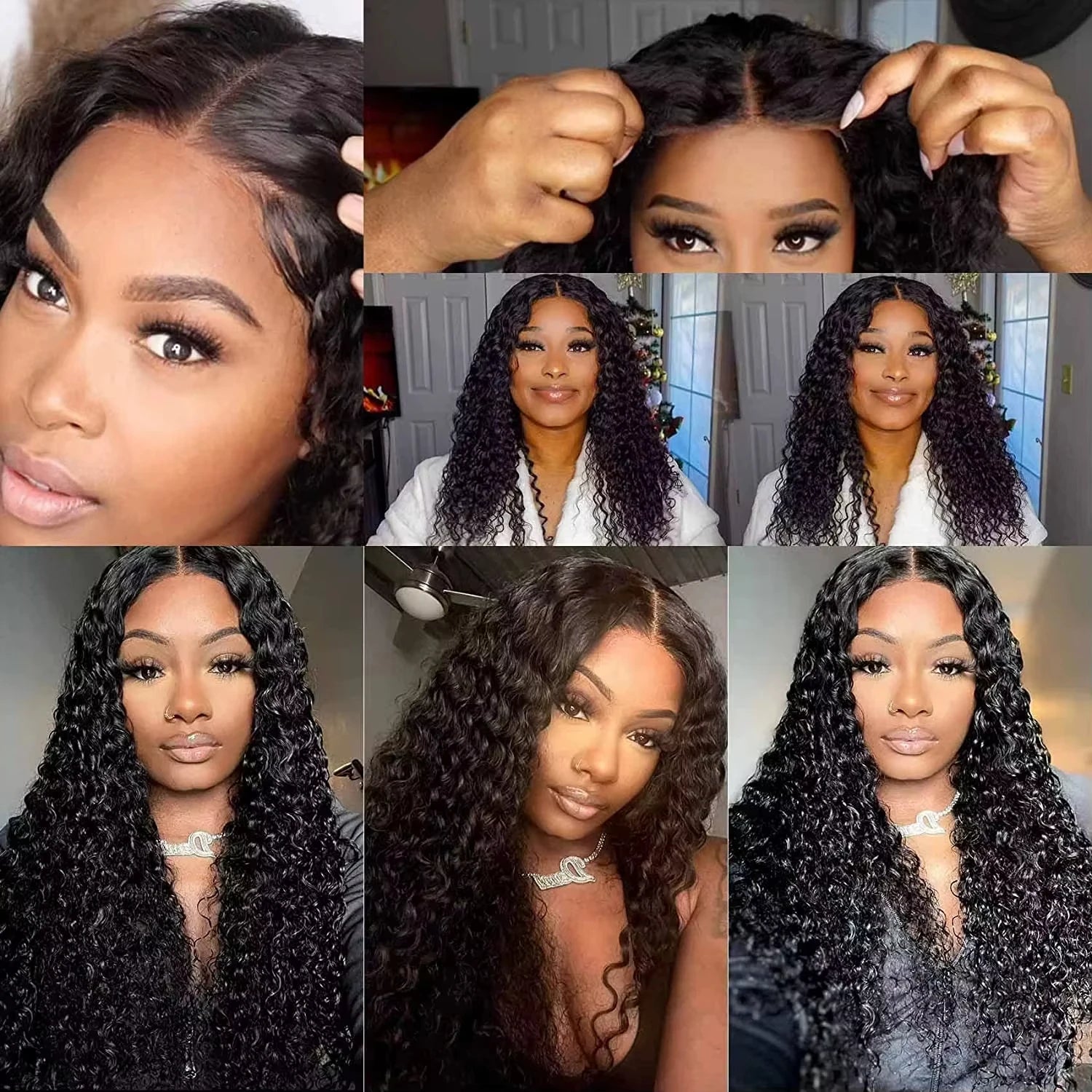 Halo Deep Wave Goddess Wig – HD Lace Human Hair Wig