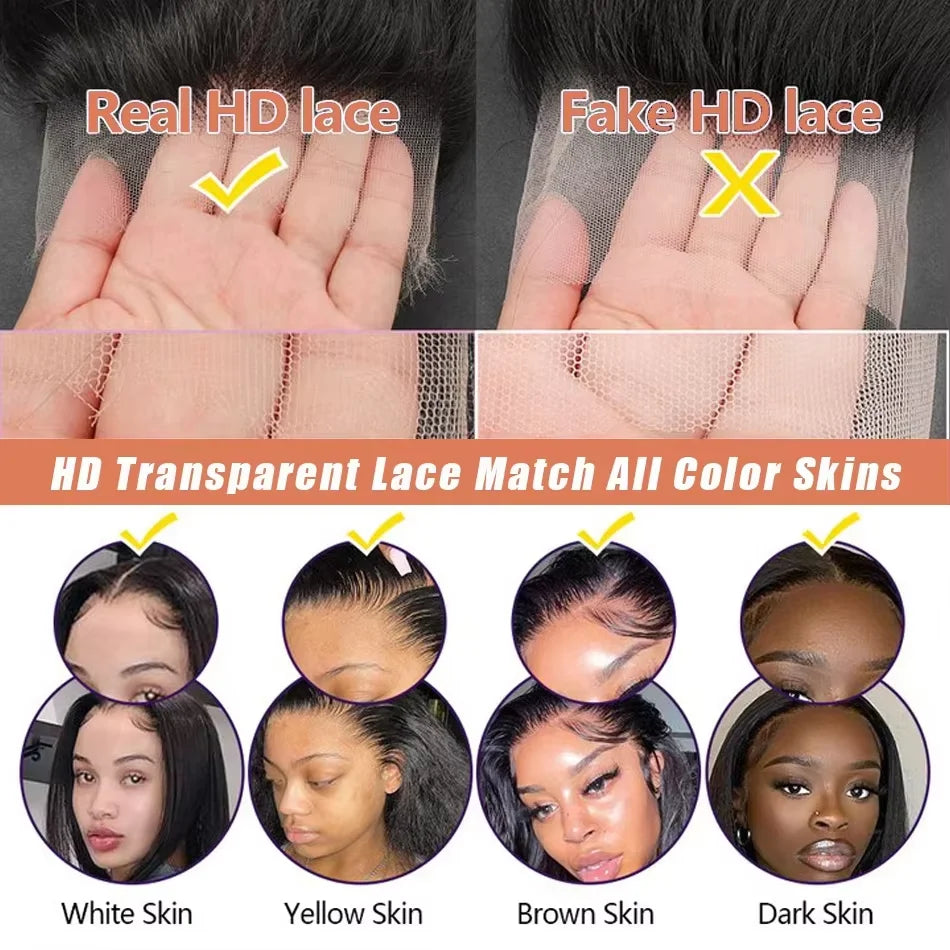 Halo Beauty 40” Bone Straight HD Lace Wig