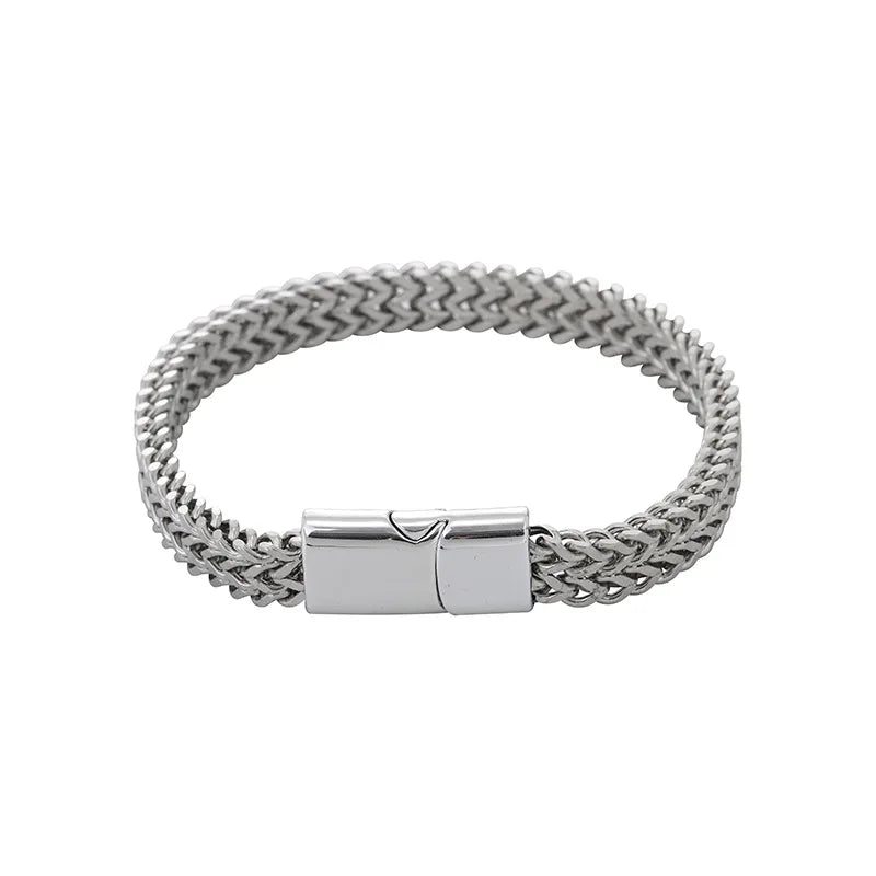 Halo Steel Link Bracelet
