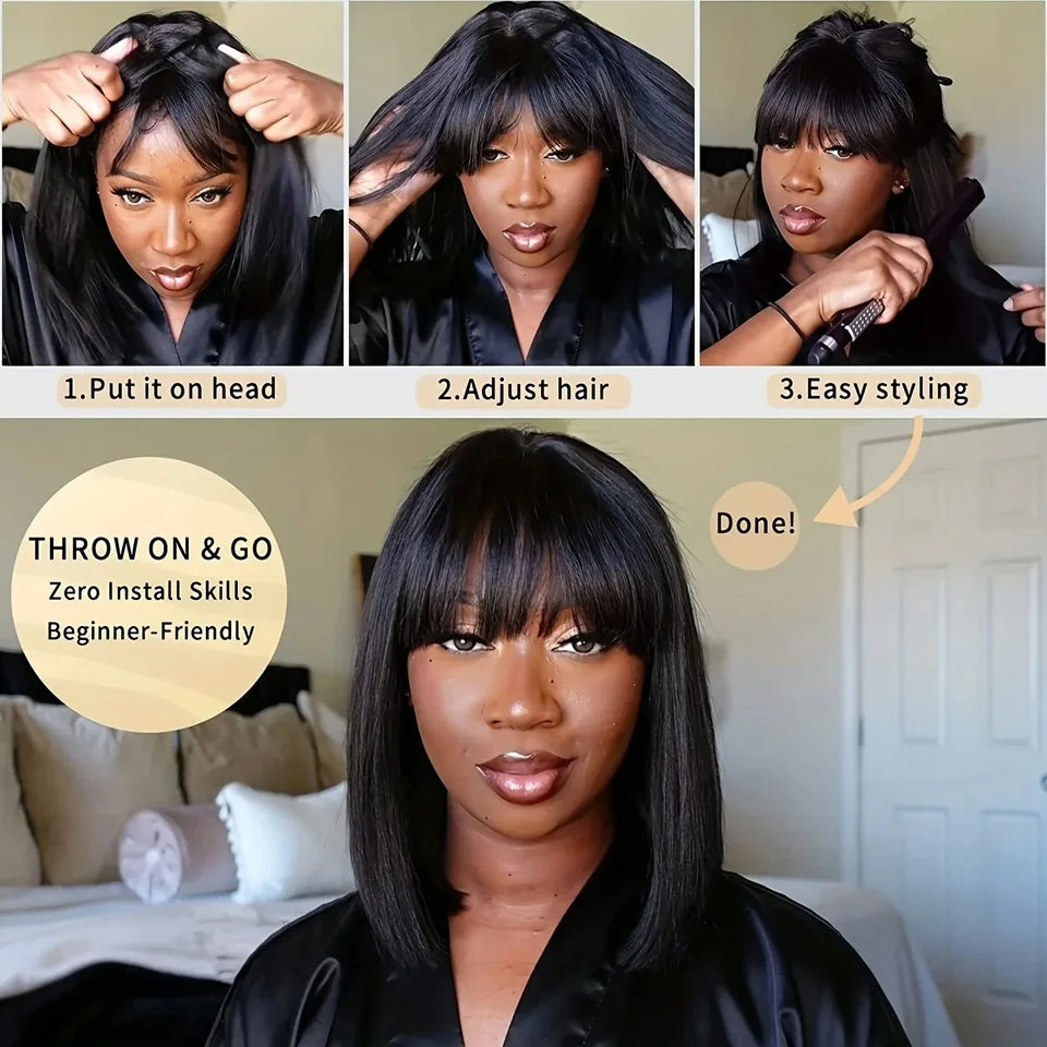 Halo Silk Bang Wig
