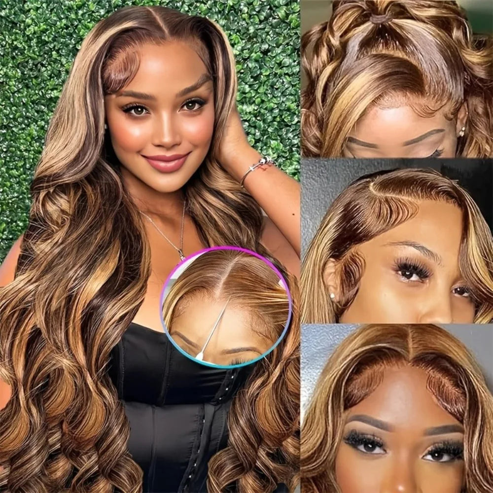 Halo Honey Blonde Luxe Wig – Glueless HD Lace Human Hair Wig