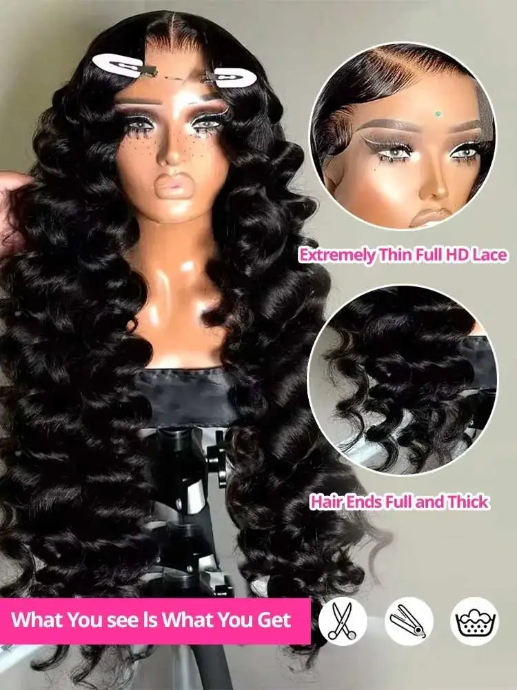 Halo Luxe Loose Deep Wave Wig