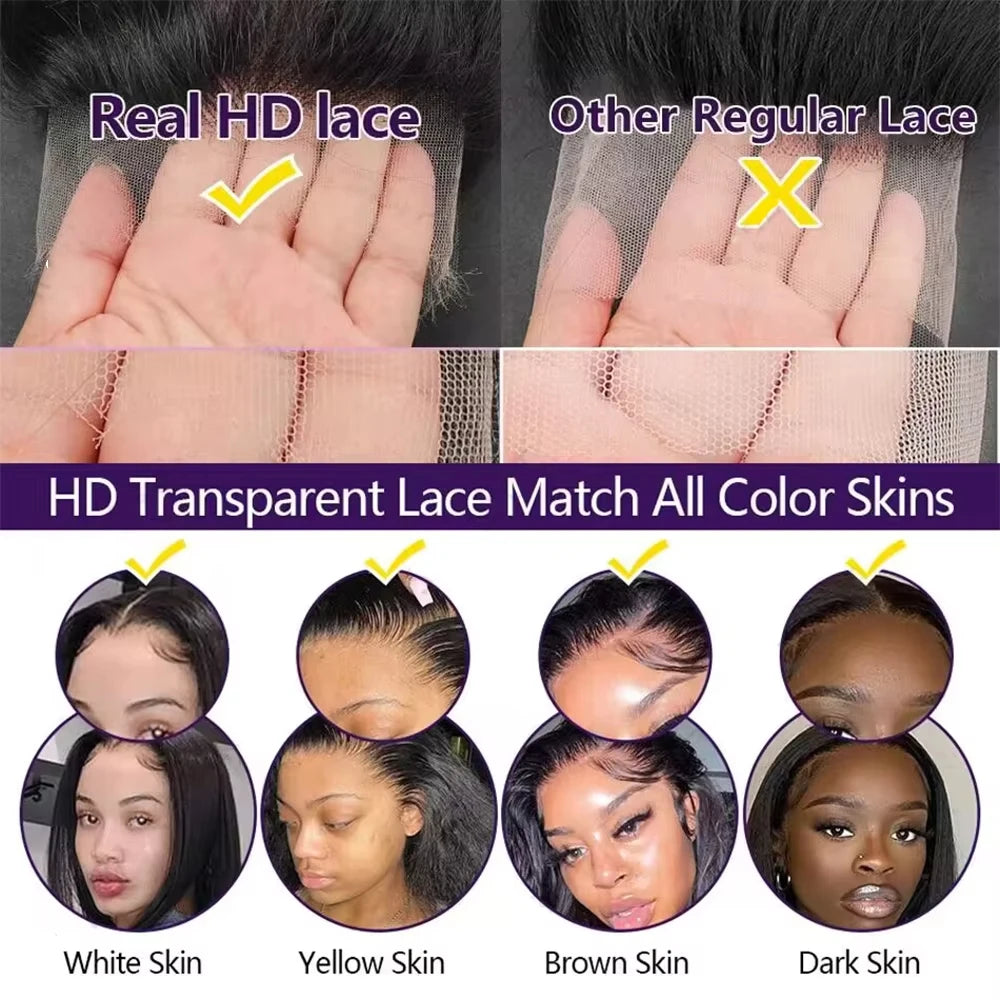 Halo Beauty Deep Wave HD Lace Frontal Wig