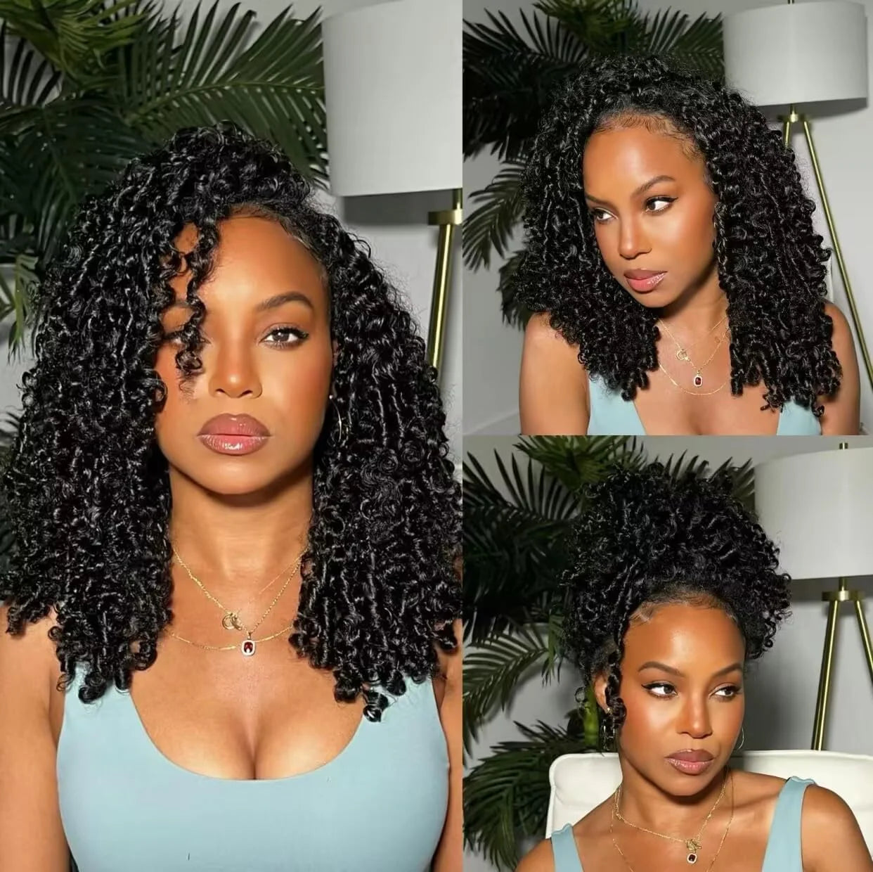 Halo Beauty Afro Kinky Curly Wig