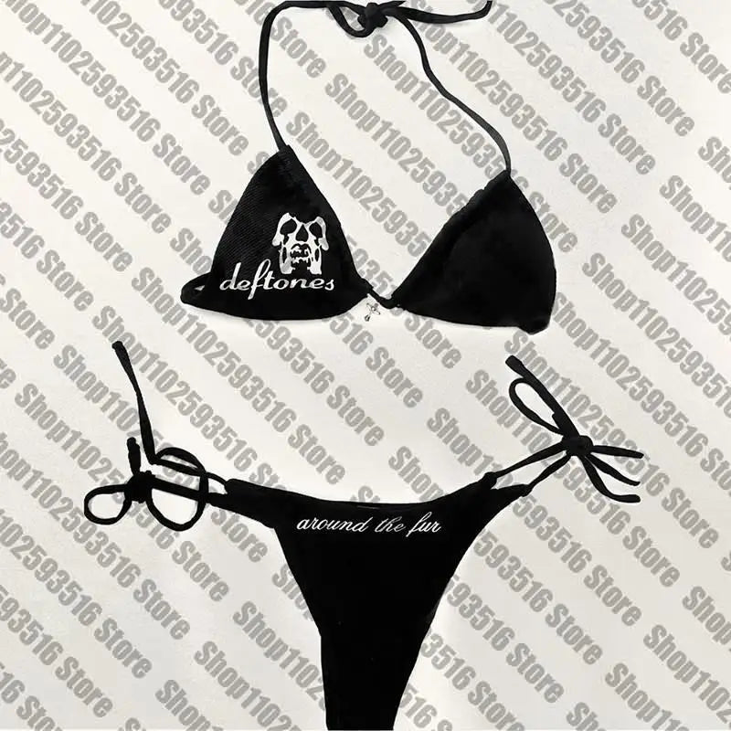 Halo Noir Bikini Set