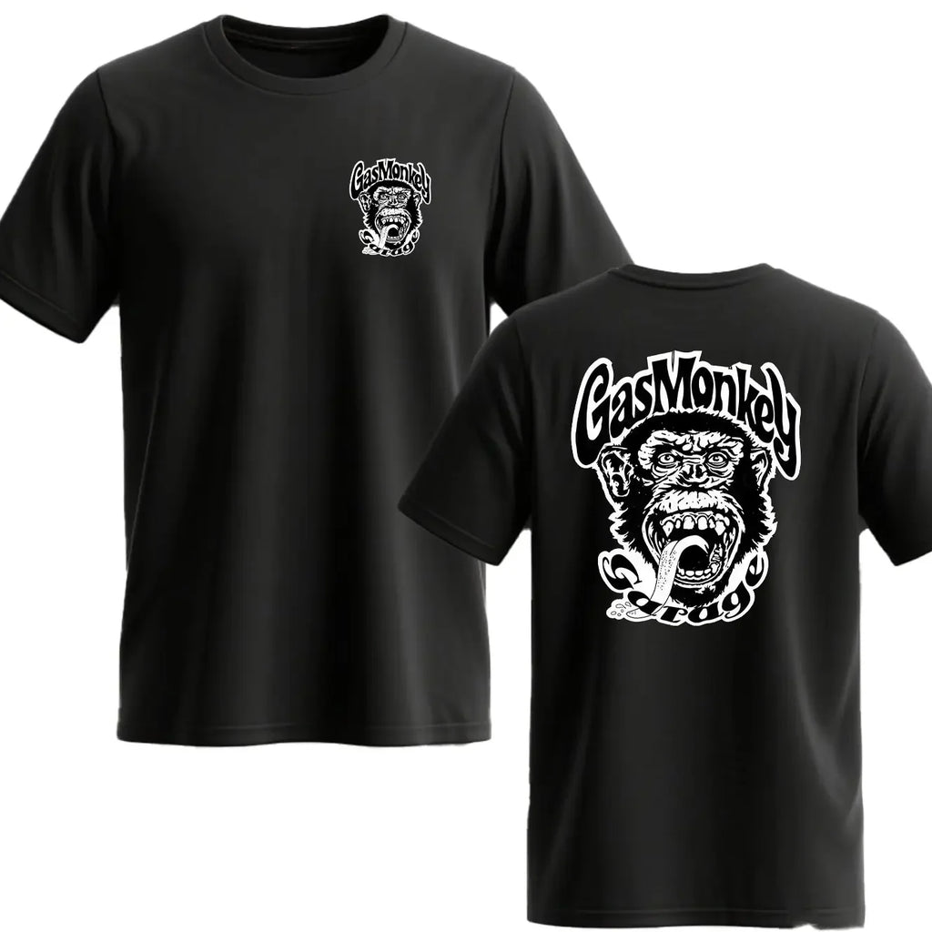 Trending Gas Monkeys Garage Print Short-sleev Hot Sale Vintage Fashion Men T Shirt Unique Classic Streetwear Harajuku Cotton Top