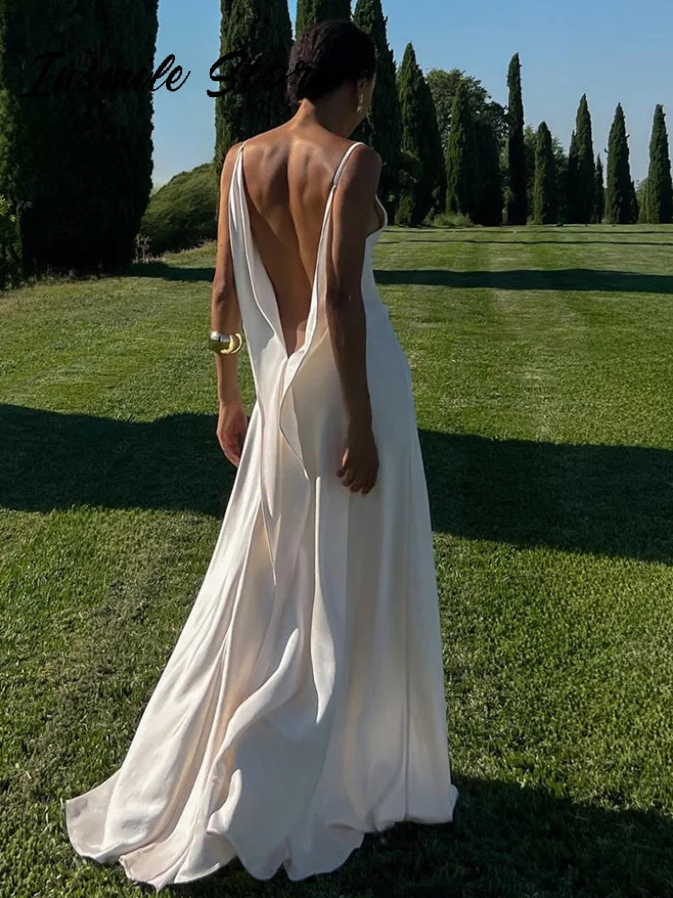 Ivory Escape Satin Gown
