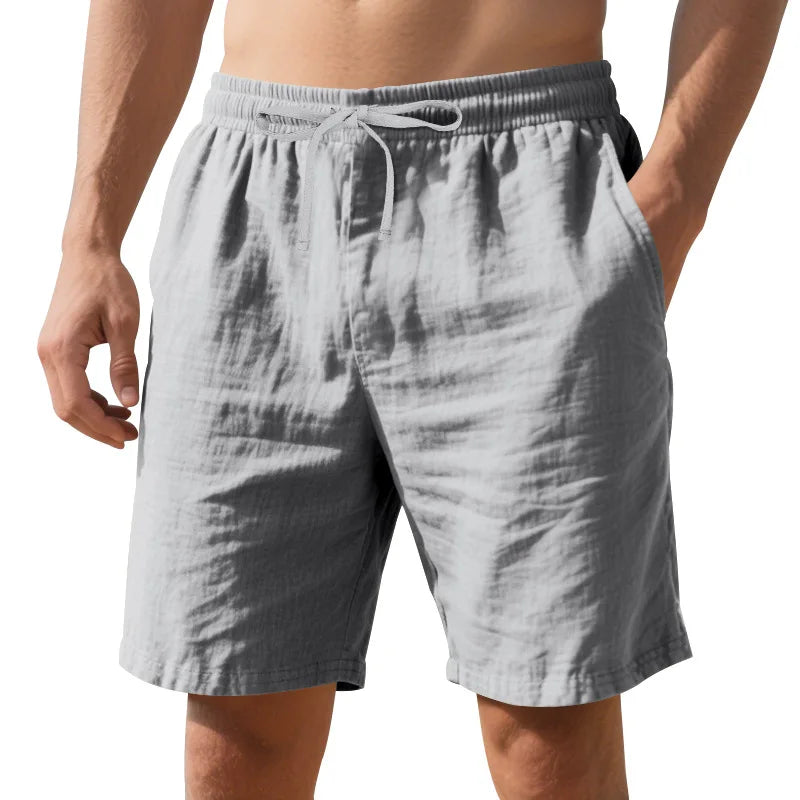 Shorts 2026 Summer Men's Cotton Loose Solid Color Versatile Trendy Casual Running Sports Breathable Casual Pants