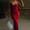 Women’s Satin Slip Maxi Dress