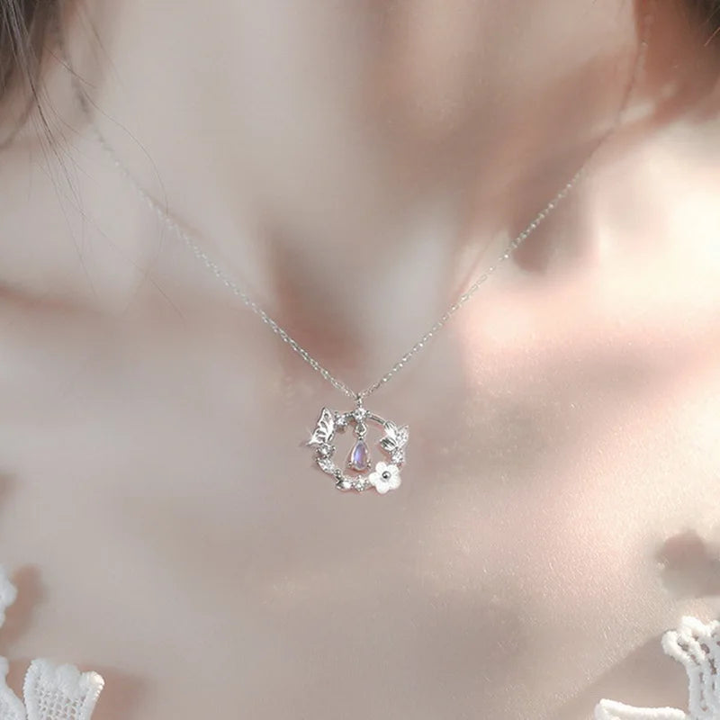 Moonlit Butterfly Necklace