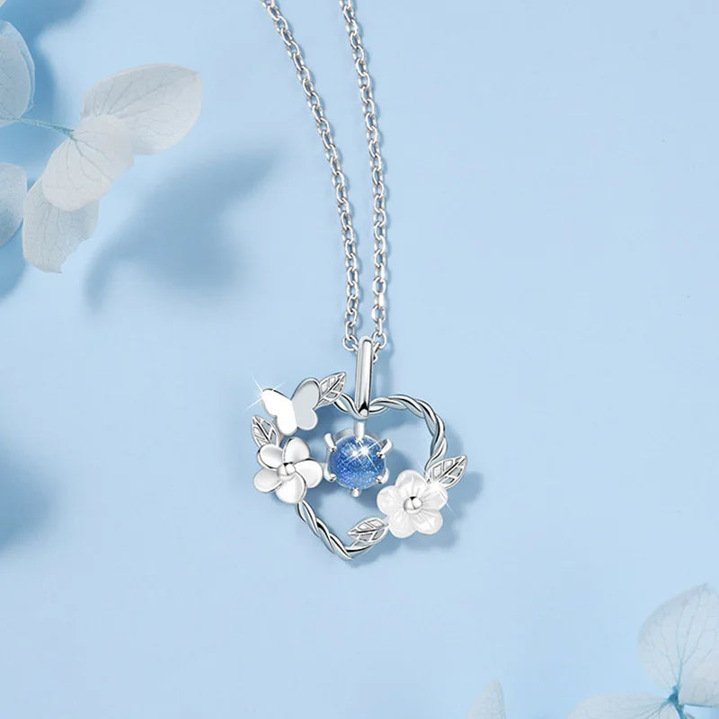 Moonlit Butterfly Necklace