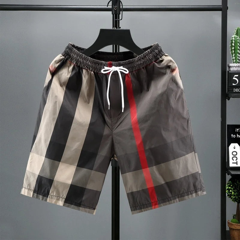 European Fashion Shorts Men's Trendy Summer Pentagram Shorts Youth Student Casual Quick Dry Loose Shorts
