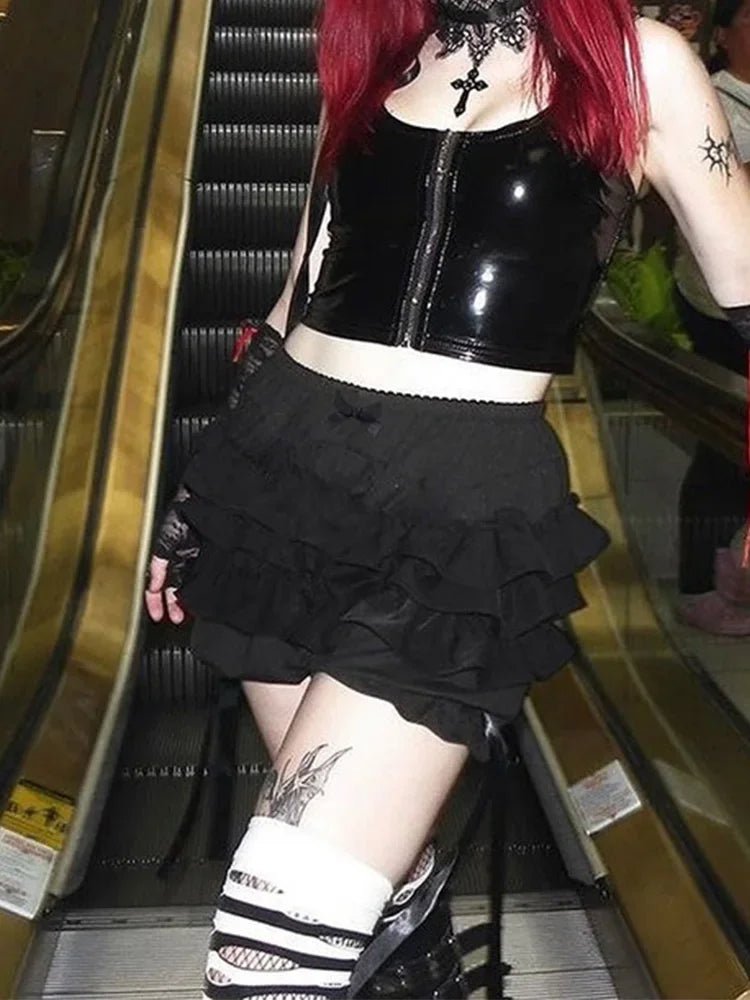 Midnight Kiss Ruffle Shorts