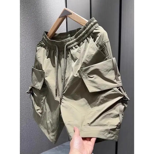 2026 Summer New Tooling Shorts Men's Casual Five-point Pants Big Pockets Trend Loose Quick Drying