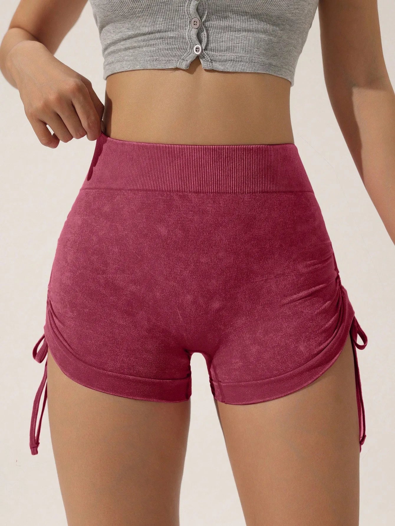 Halo Heart™ Peach Perfect Scrunch Shorts