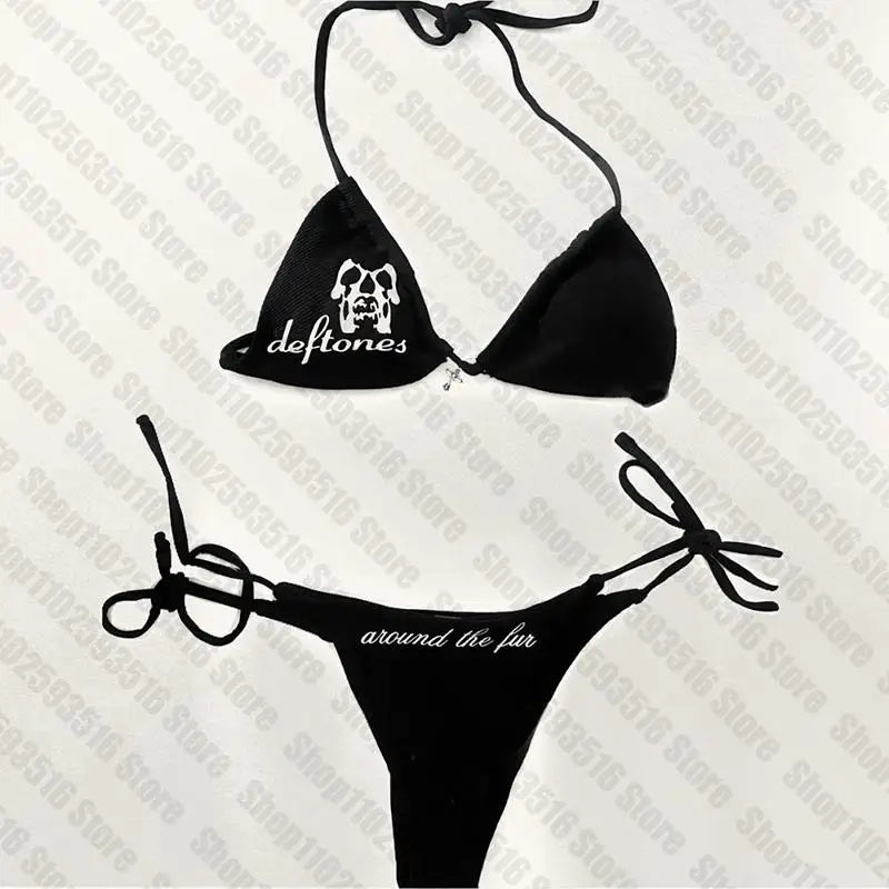Halo Noir Bikini Set