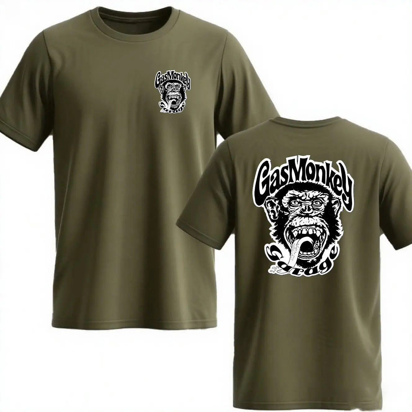 Trending Gas Monkeys Garage Print Short-sleev Hot Sale Vintage Fashion Men T Shirt Unique Classic Streetwear Harajuku Cotton Top