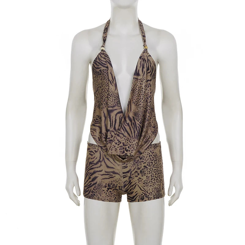Miami Nights Safari Romper