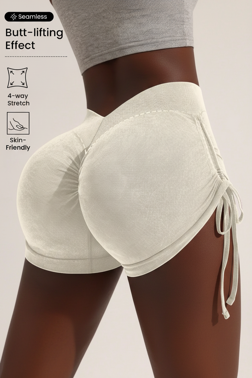 Halo Heart™ Peach Perfect Scrunch Shorts