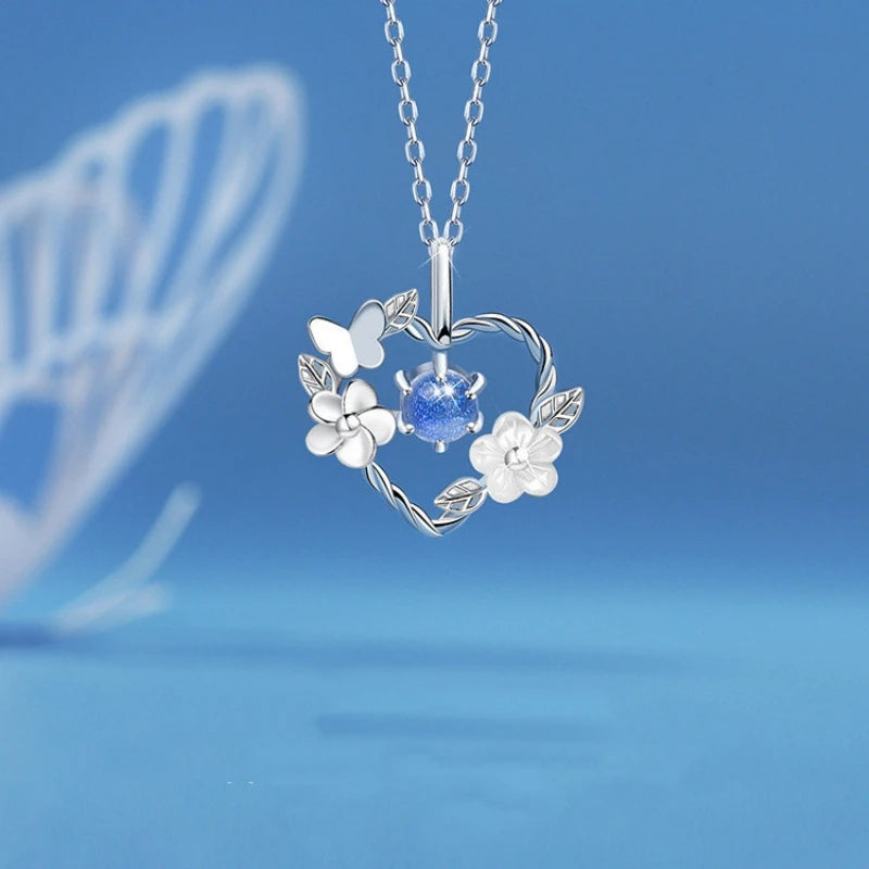 Moonlit Butterfly Necklace