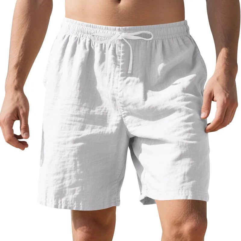 Shorts 2026 Summer Men's Cotton Loose Solid Color Versatile Trendy Casual Running Sports Breathable Casual Pants