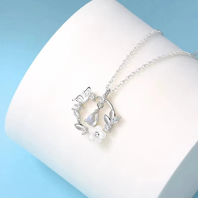Moonlit Butterfly Necklace