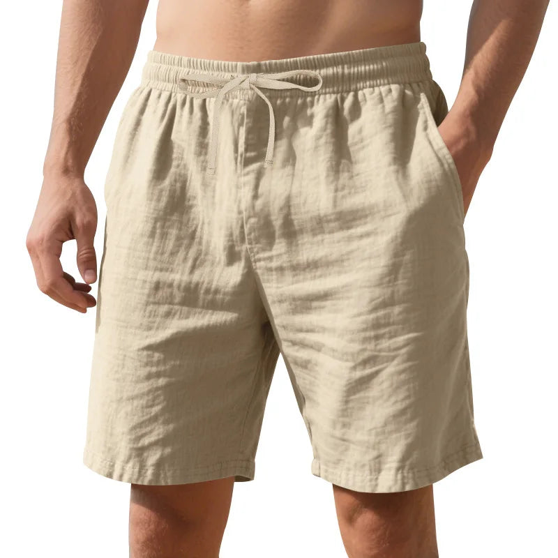 Shorts 2026 Summer Men's Cotton Loose Solid Color Versatile Trendy Casual Running Sports Breathable Casual Pants