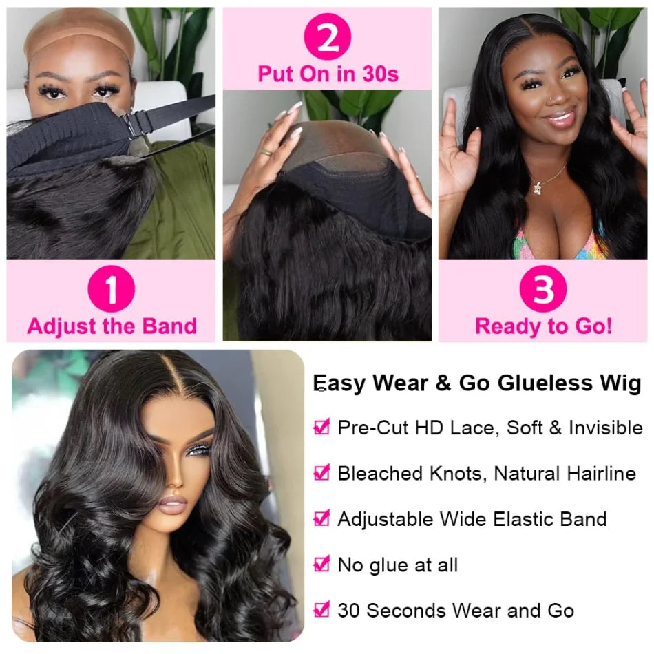 Black Velvet Body Wave Wig