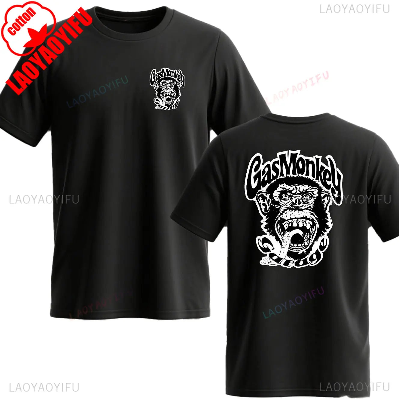 Trending Gas Monkeys Garage Print Short-sleev Hot Sale Vintage Fashion Men T Shirt Unique Classic Streetwear Harajuku Cotton Top