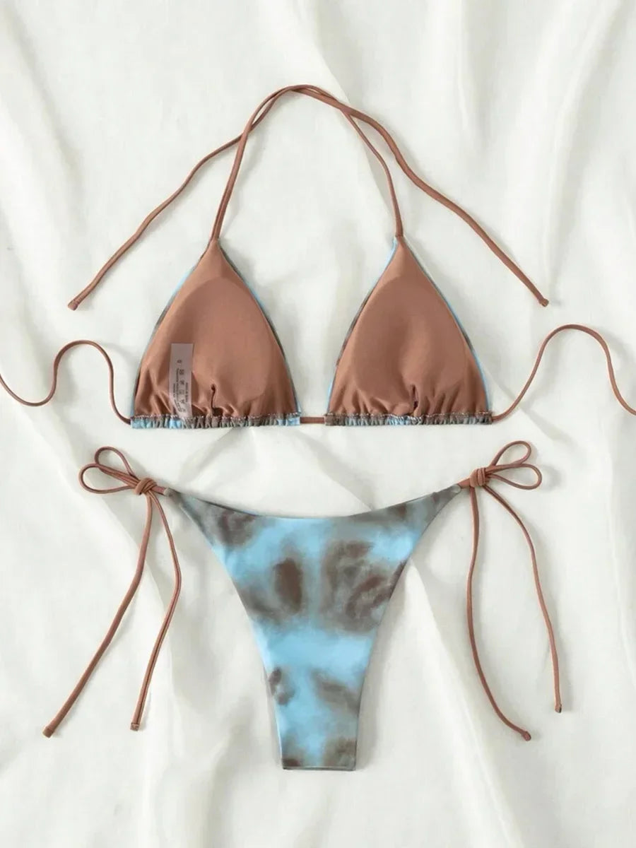 Island Glow Tie-Dye Bikini Set