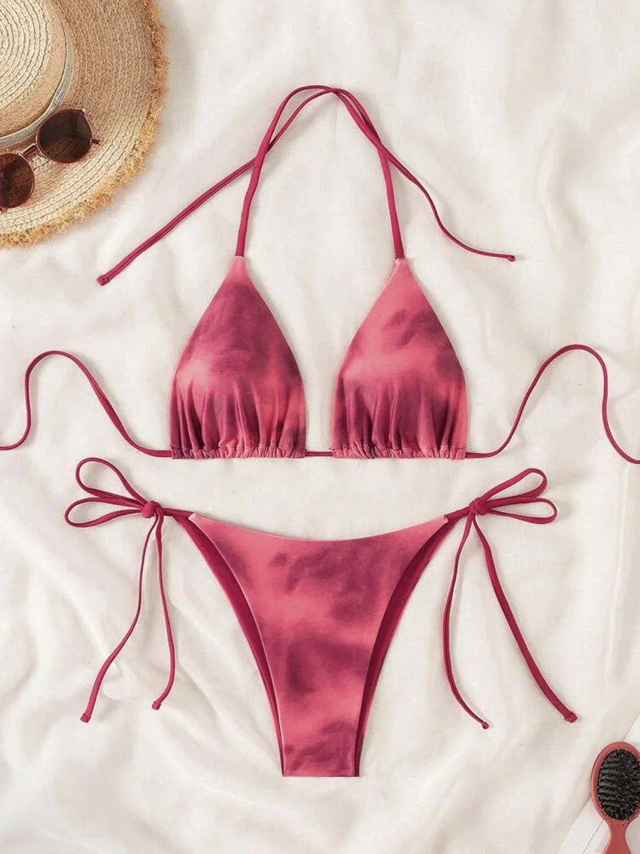 Island Glow Tie-Dye Bikini Set
