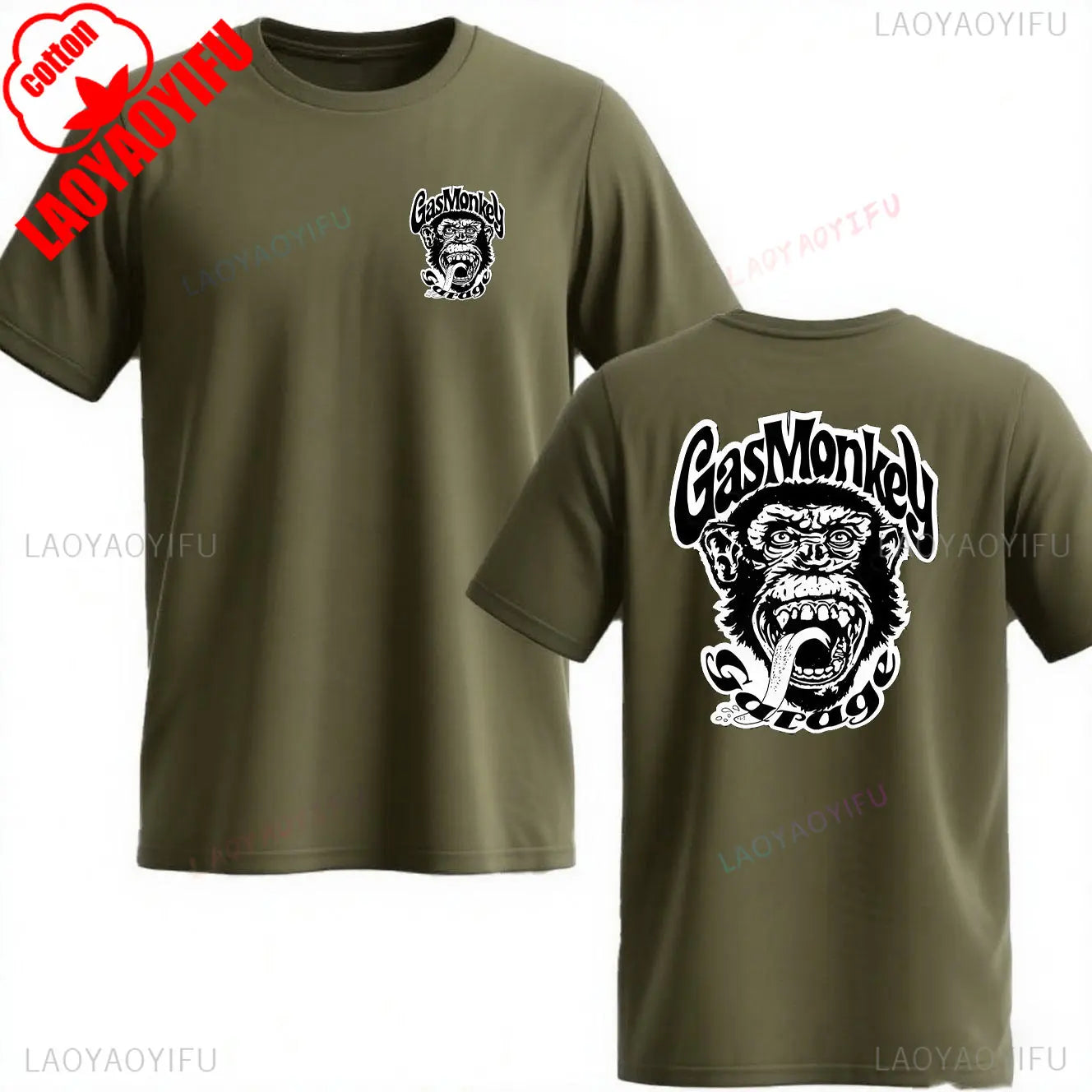 Trending Gas Monkeys Garage Print Short-sleev Hot Sale Vintage Fashion Men T Shirt Unique Classic Streetwear Harajuku Cotton Top