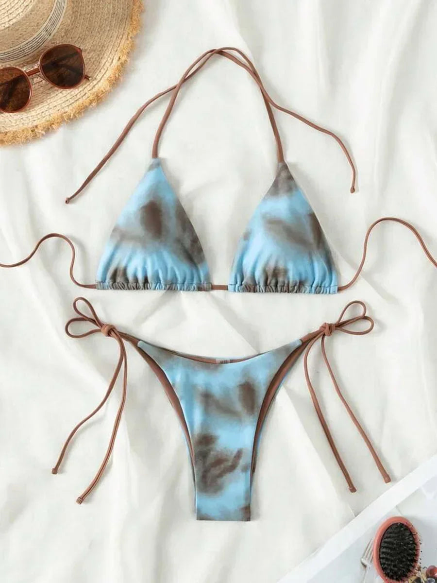 Island Glow Tie-Dye Bikini Set