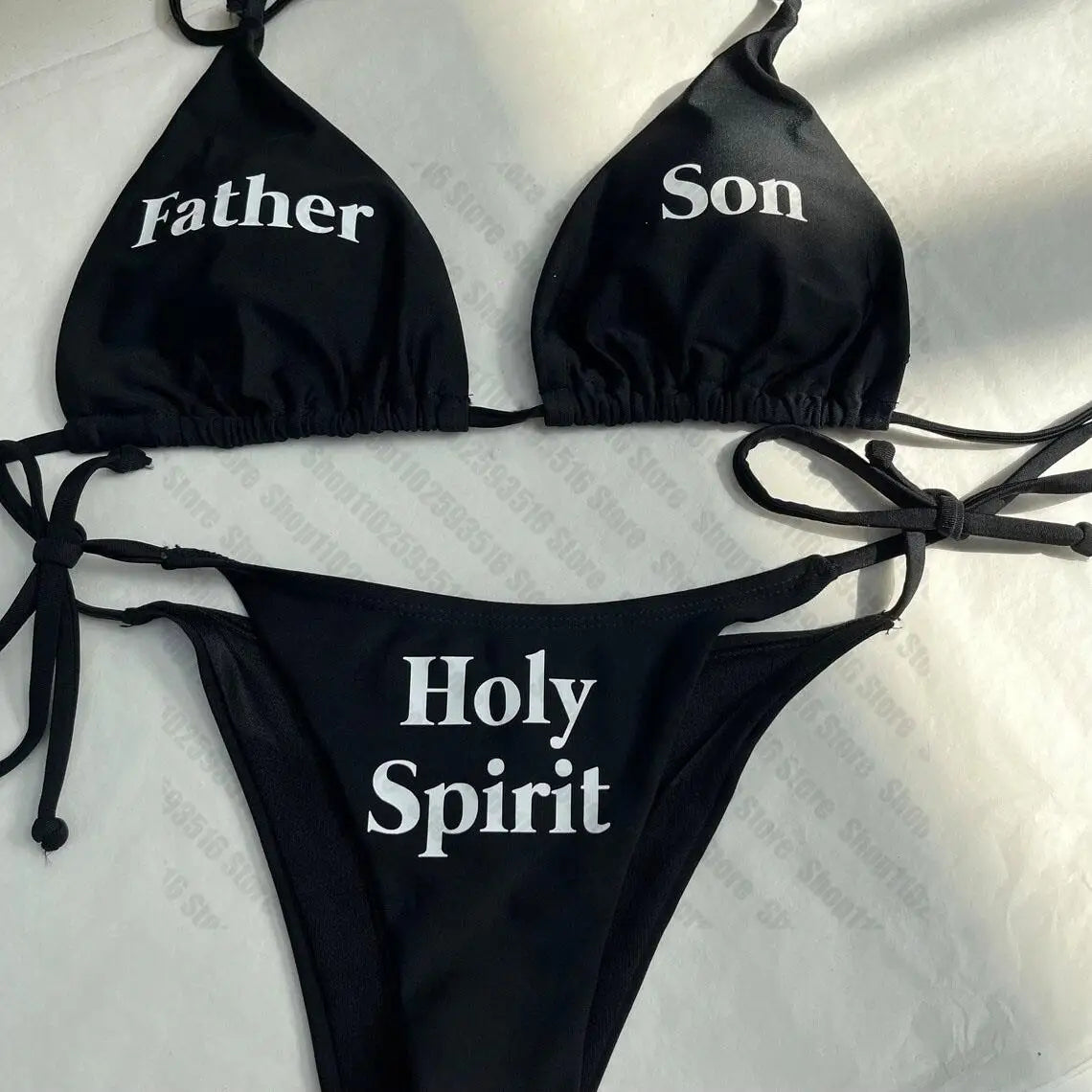 Halo Noir Bikini Set