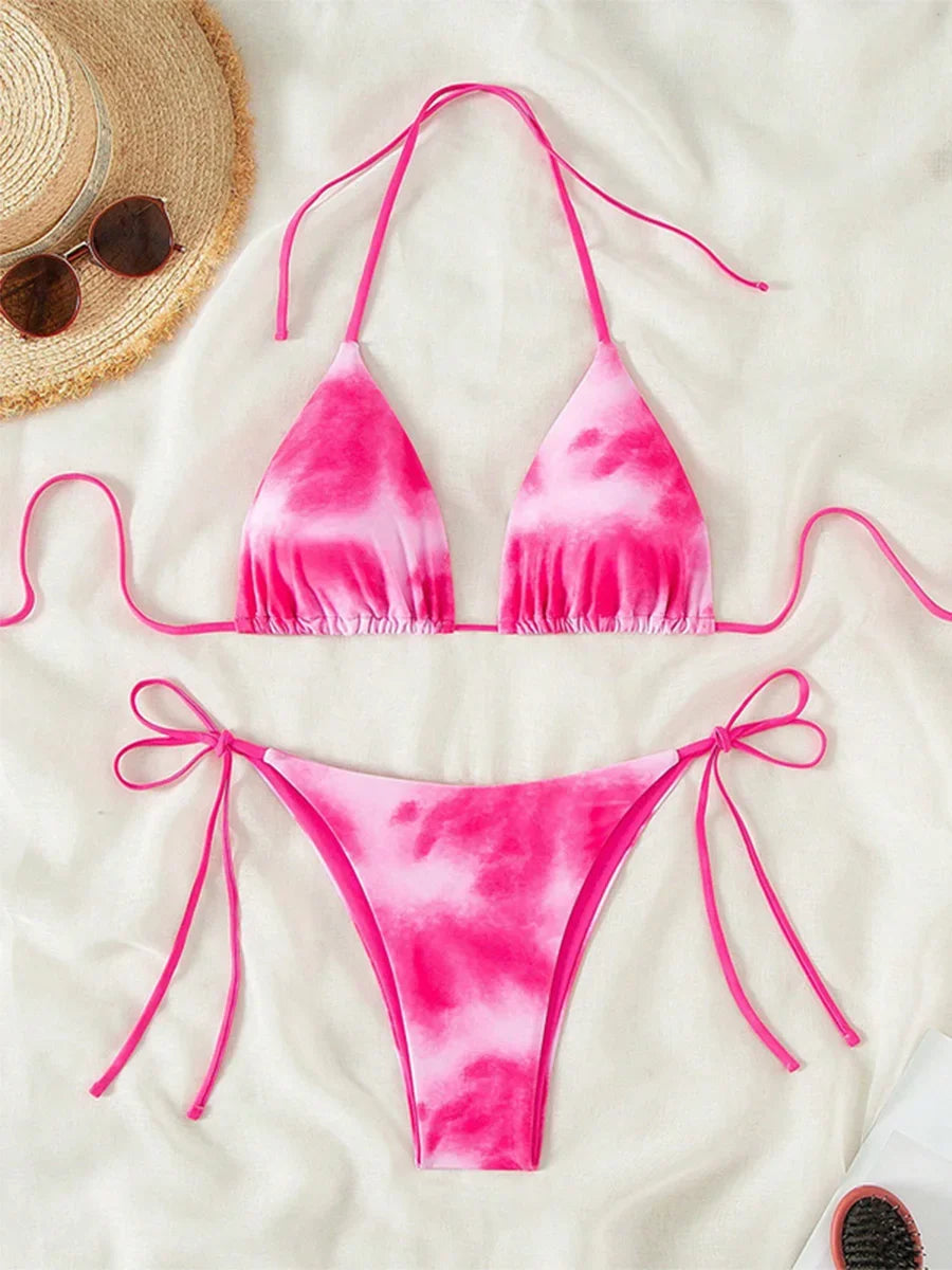 Island Glow Tie-Dye Bikini Set