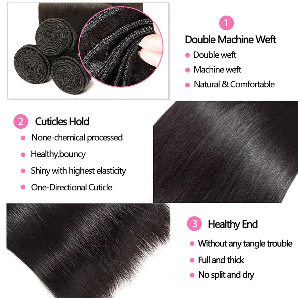 Halo Beauty Luxury Straight Bundle Deal