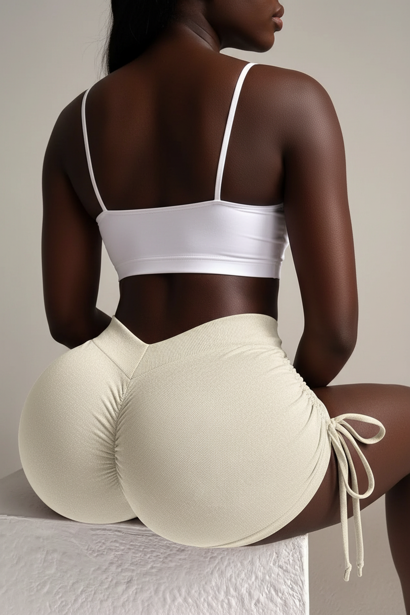 Halo Heart™ Peach Perfect Scrunch Shorts