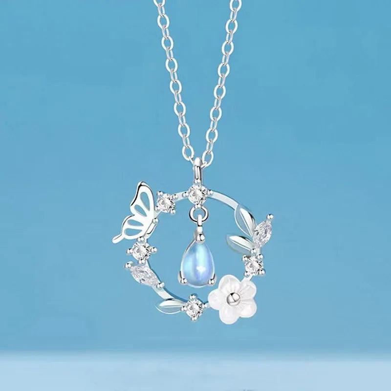 Moonlit Butterfly Necklace