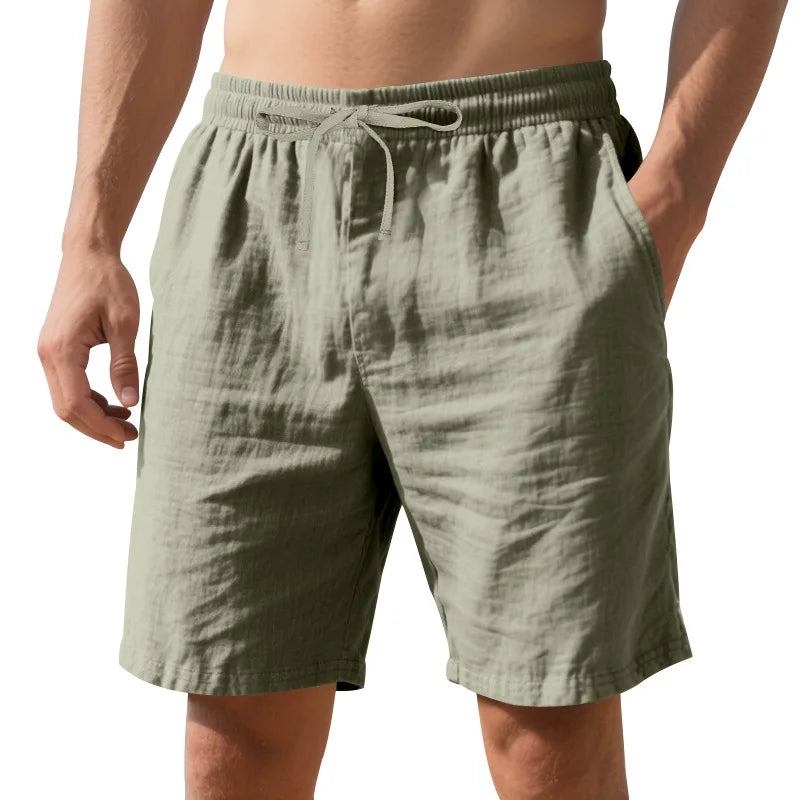 Shorts 2026 Summer Men's Cotton Loose Solid Color Versatile Trendy Casual Running Sports Breathable Casual Pants