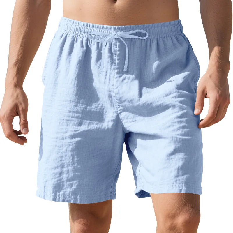 Shorts 2026 Summer Men's Cotton Loose Solid Color Versatile Trendy Casual Running Sports Breathable Casual Pants