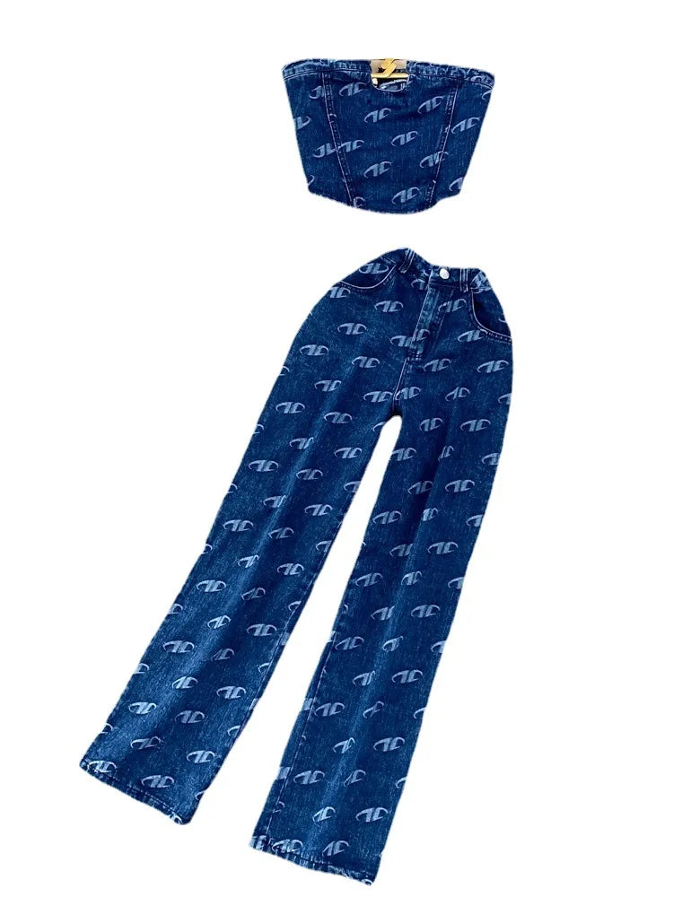 Halo Blue Jean Babe Set
