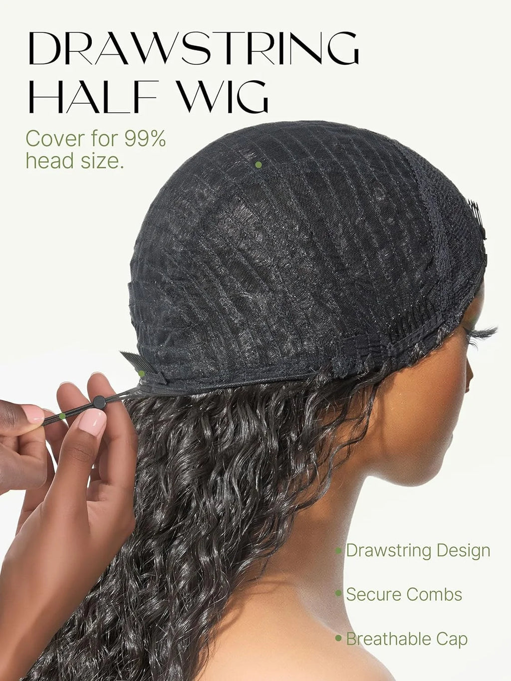 Halo Beauty Afro Kinky Curly Wig