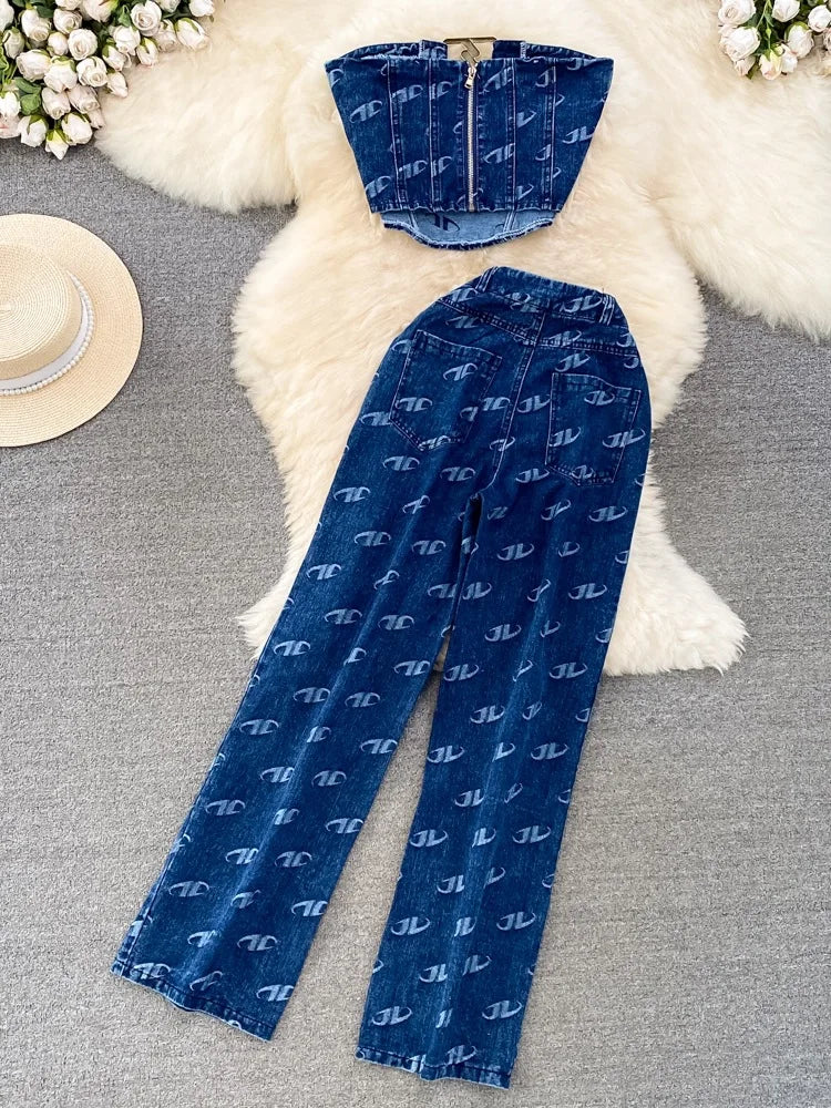 Halo Blue Jean Babe Set