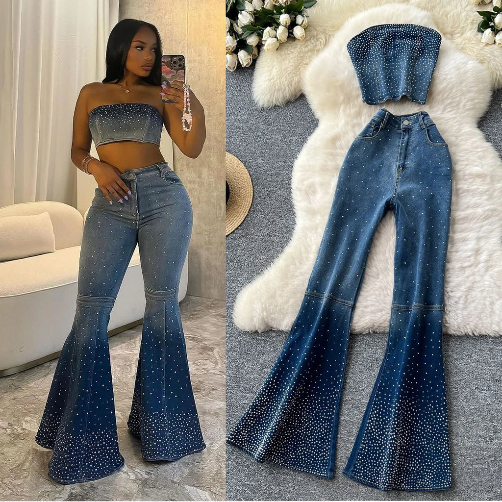 Halo Denim Luxe Set