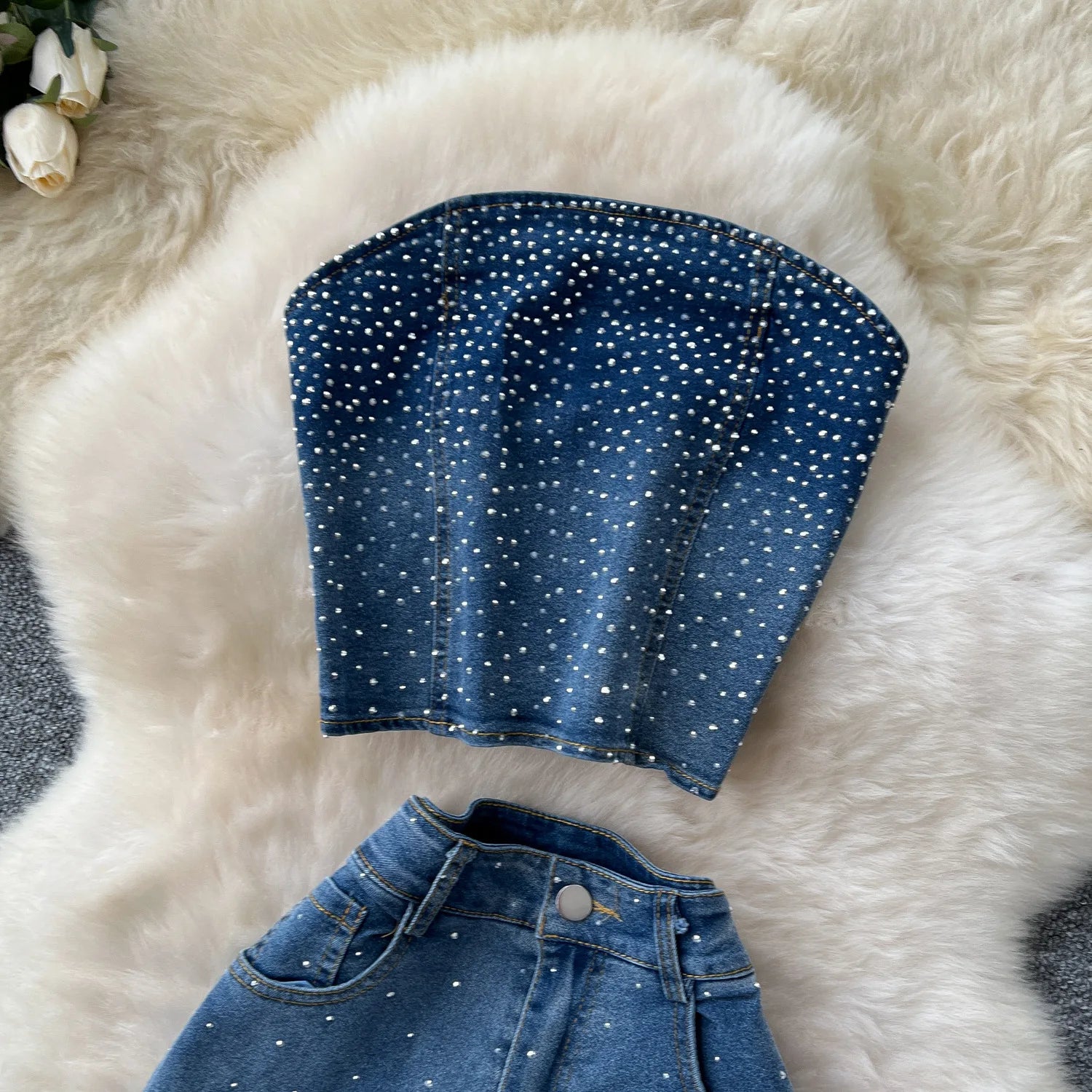 Halo Denim Luxe Set